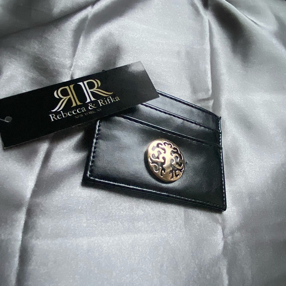 Rebecca & Rifka Black and Gold Wallet
